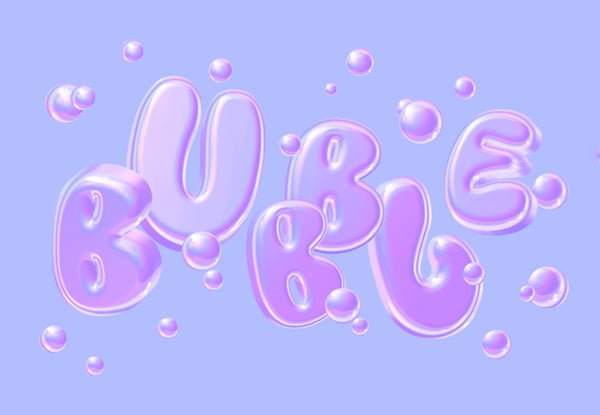 How to create an animated 3D bubble text effect in Spline
