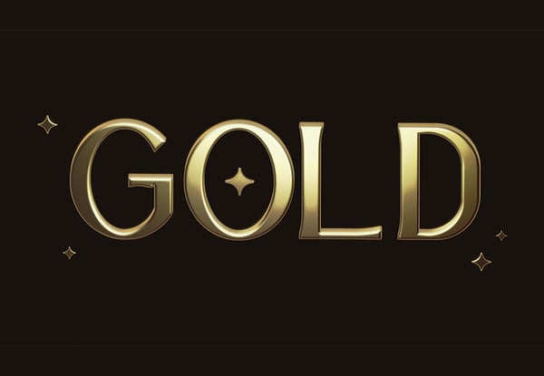 How to create a gold 3D text effect in Spline