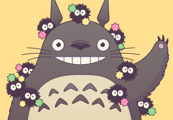 How to draw Totoro in Illustrator