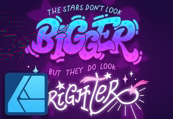 How to create a lettering design in Affinity Designer