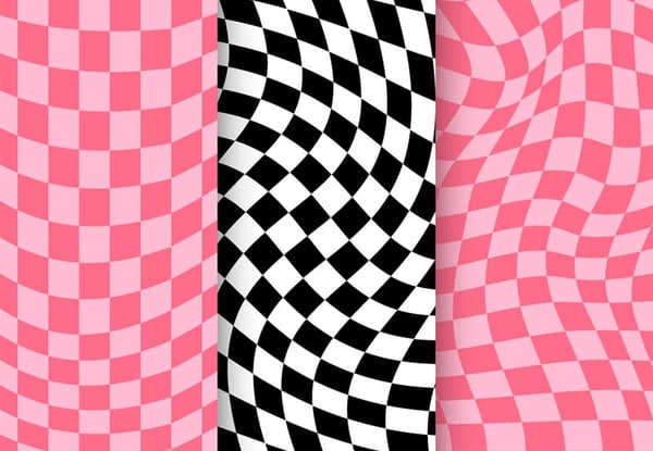 How to make a warped checkerboard pattern in Illustrator
