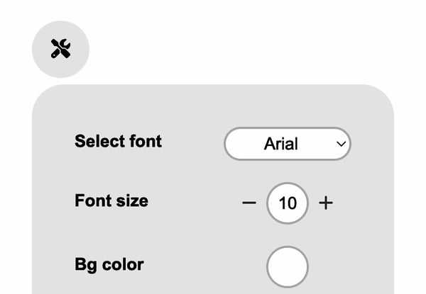 Build a website page configurator with CSS & JavaScript