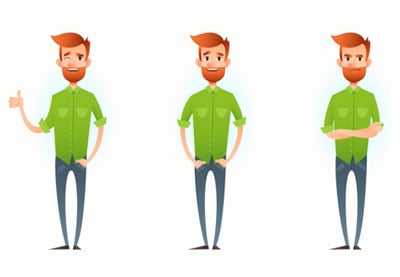 Creating Male Cartoon Characters in Adobe Illustrator