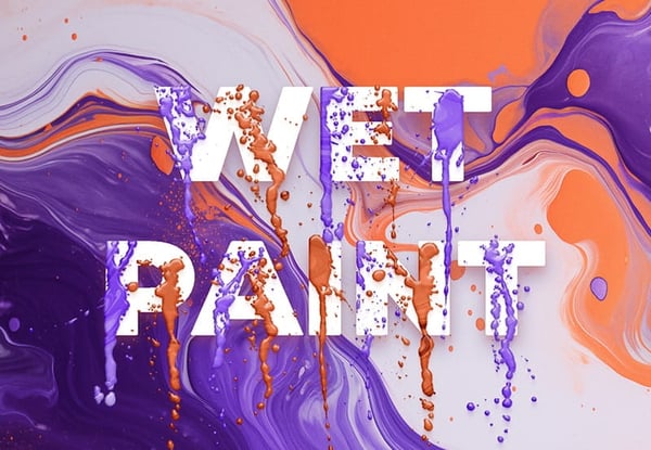 How to create a dripping paint text effect