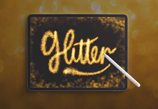 How to make a glitter brush in Procreate