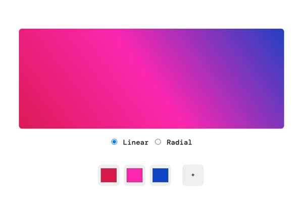 How to create a color gradient tool in JavaScript