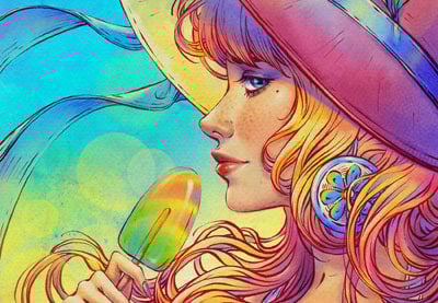 How to Create a Summer Portrait With Ice Cream in Procreate