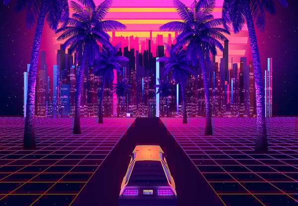 How to create a vaporwave cityscape in Photoshop (without AI!)