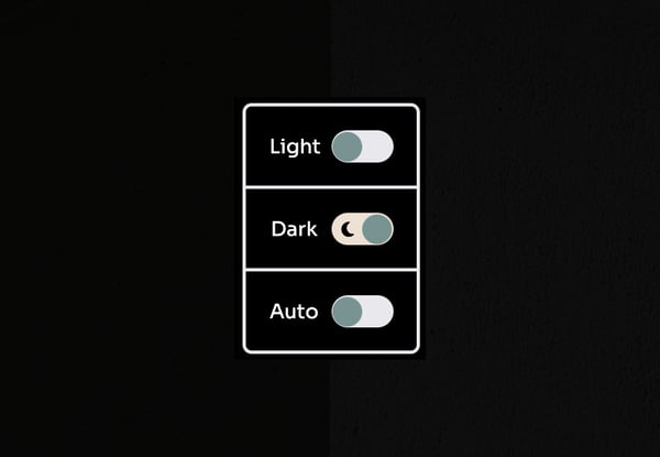 Build a light/dark mode toggle switch component with CSS & JavaScript