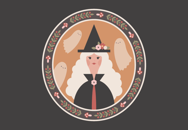 How to create a Halloween witch illustration