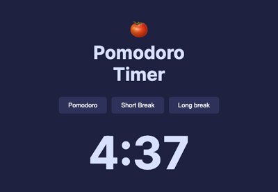 Create a 🍅 Pomodoro timer with HTML, CSS, and vanilla JavaScript